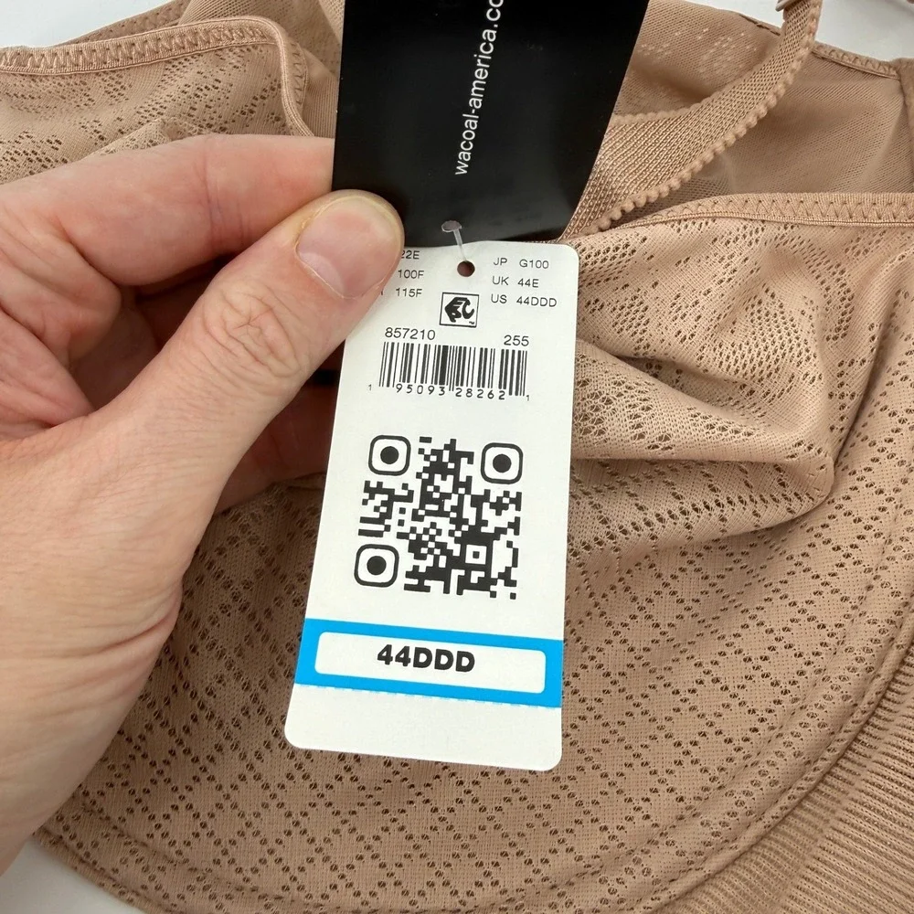 Wacoal 857210 Visual Effects Minimizer Bra Roebuck Nude 44DDD Full Coverage New